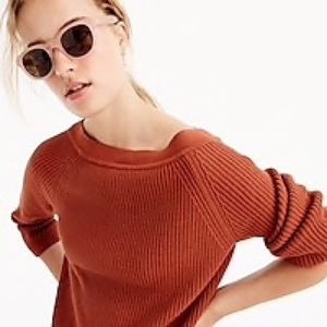 Jcrew relaxed cotton boatneck sweater
